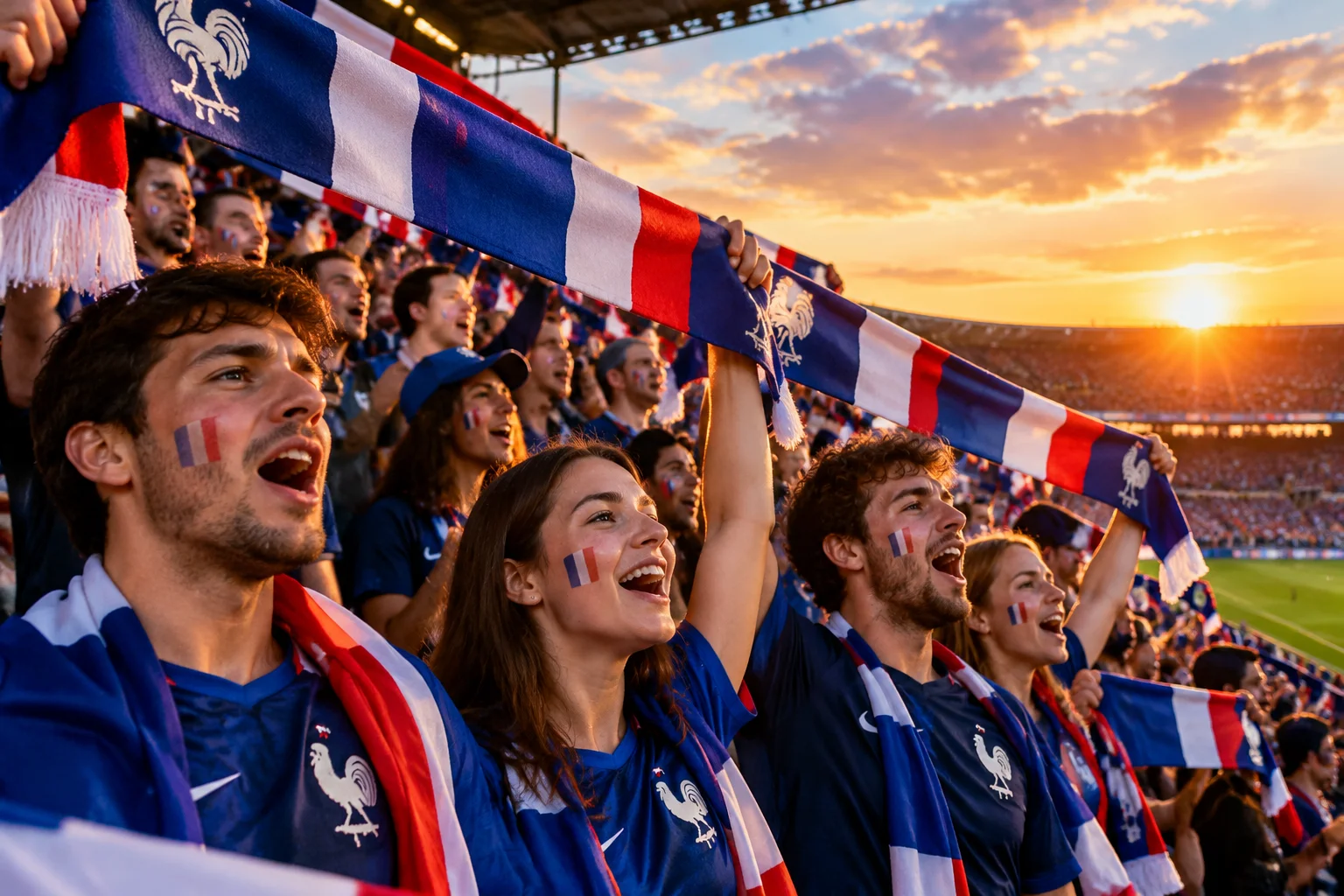 France vs Belgique Tribune Nord