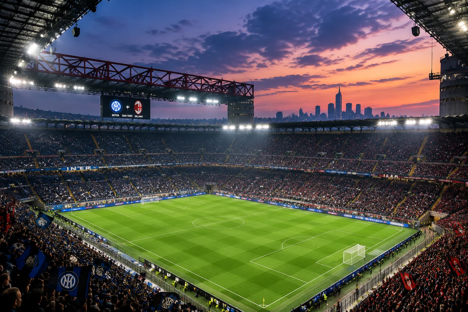 Italie vs France à Milan - Secteur Supporters Bleus